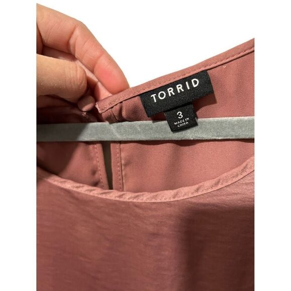 Torrid Walnut Georgette Double Layer Tank Top Size 3XL - Picture 5 of 10